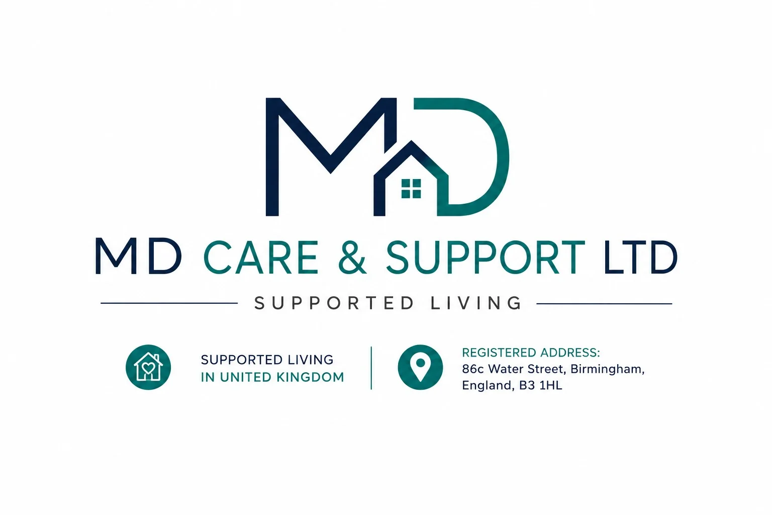 MD Care & Support Ltd brand artwork